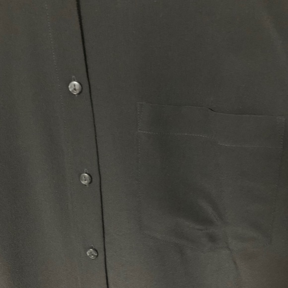 Tinley Road 100% Silk Black Button Down Shirt - Picture 8 of 8